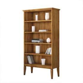 Massivholz Bücherregal Tyvoria aus Wildeiche geölt 180 cm hoch – Ansicht 1