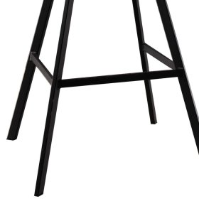 Tresenhocker Krystof in modernem Design - Dunkelgrün und Schwarz (2er Set) – Ansicht 4