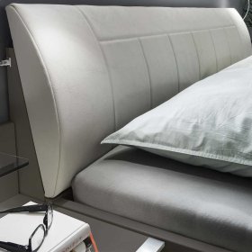 Doppelbettgestell Sanctos in Braun und Grau in modernem Design – Ansicht 4