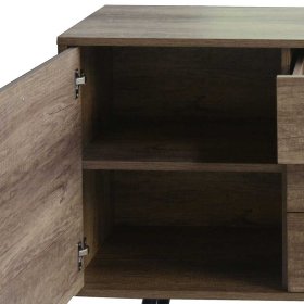 Esszimmersideboard Mooning in Holzoptik Braun mit drei Schubladen – Ansicht 7