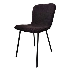 Schalenstuhl Set Aurora mit Gestell aus Metall in Schwarz (4er Set) – Ansicht 1