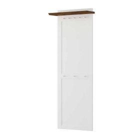 Garderobenpaneel Jeanys mit Hutablage aus Holz für die Wandmontage – Ansicht 1