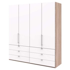 Schlafzimmerkleiderschrank Lolyana mit sechs Schubladen in modernem Design – Ansicht 1