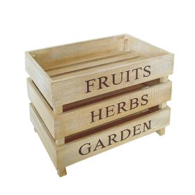 Vorratskisten Fruits aus Holz (3er Set) – Ansicht 1