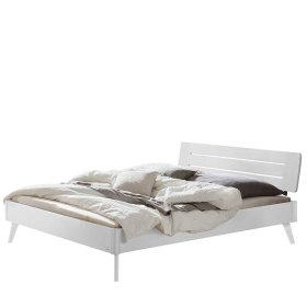 Weißes Doppelbett Sharay aus MDF in modernem Design – Ansicht 1