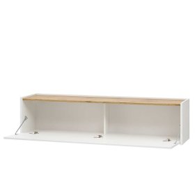 Anbauwand mit Homeoffice Rascian in Weiß und Wildeichefarben (fünfteilig) – Ansicht 7