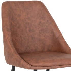 Tischgruppe modern Gilanco Stühle Kunstleder Tisch Eiche & Stahl (siebenteilig) – Ansicht 10
