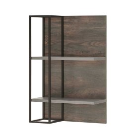 Designer Wohnwand Hanniba in Anthrazit und Eiche dunkel (dreiteilig) – Ansicht 9
