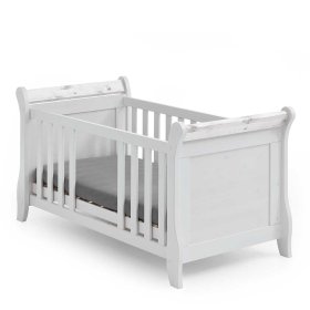 Babybett Mures in Weiß aus Kiefer massiv lackiert – Ansicht 4