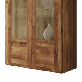 Hängevitrine Sascora aus Wildeiche Massivholz 80 cm breit – Ansicht 4
