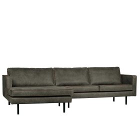 Sofaecke Droston in Olivgrün Recyclingleder 300 cm breit – Ansicht 5