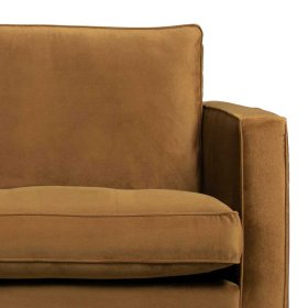 Sofa Habanas in Honigfarben Samt im Retro Design – Ansicht 3