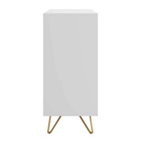 Schubkastenkommode Sonoro in Weiß und Goldfarben 90 cm breit – Ansicht 3