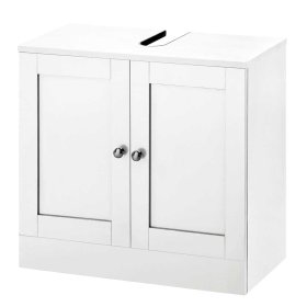 Waschtischschrank Kernudra mit 2 Drehtüren und Siphon Ausschnitt – Ansicht 1
