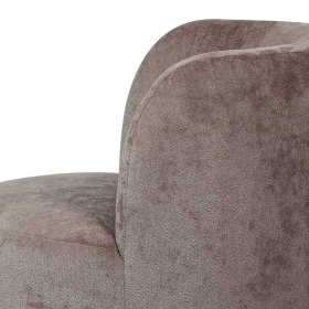 Sessel Vasteca in Taupe aus Chenillegewebe – Ansicht 8