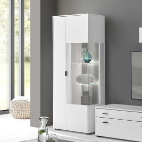 Wohnzimmervitrinenschrank Paros in modernem Design mit Glastür – Ansicht 3