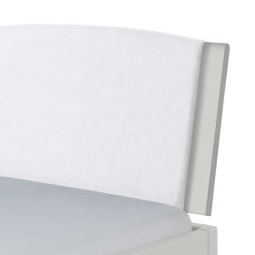Weißes Doppelbett Lesgon aus MDF 38 cm Einstiegshöhe – Ansicht 4