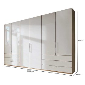 Komplettschlafzimmer Cnutria in Beige und Eiche Bianco (vierteilig) – Ansicht 15