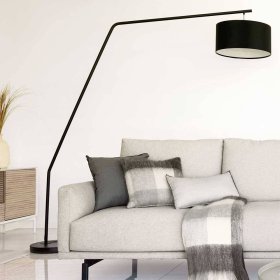 Skandi Design Bogen Stehlampe Betrac in Schwarz 222 cm hoch – Ansicht 1
