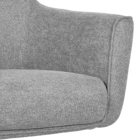 Einzelsessel Livisica mit grauem Stoffbezug drehbar – Ansicht 6