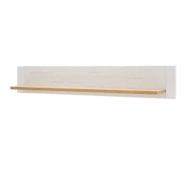 Wandboard Wonders in Weiß und Eiche Optik 150 cm breit – Ansicht 1