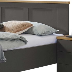 Landhaus Schlafzimmer Bien in Dunkelgrau und Eiche Bianco (vierteilig) – Ansicht 3