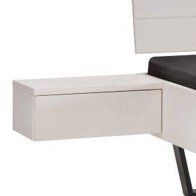 Bettgestell Crostina in Weiß in modernem Design – Ansicht 7