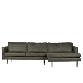 Sofaecke Droston in Olivgrün Recyclingleder 300 cm breit – Ansicht 4