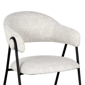 Esszimmerstuhl Rosamilca mit Armlehnen aus Boucle (2er Set) – Ansicht 5