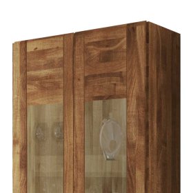Hängevitrine Sascora aus Wildeiche Massivholz 80 cm breit – Ansicht 3