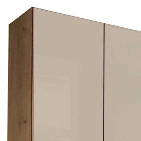 Drehtürenschrank Vericia in Champagner & Eiche Bianco 295 cm breit – Ansicht 5