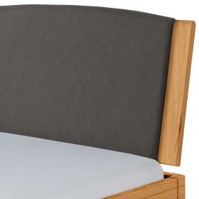 Doppelbett mit Bügelgestell Gelvins aus Wildbuche Massivholz und Stahl – Ansicht 4