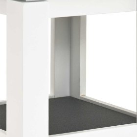 Beistelltisch Azzura in Weiß Grau mit Rollen – Ansicht 4