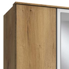 Schrank mit Schubladen Concista in Plankeneiche Holzoptik und Weiß – Ansicht 3