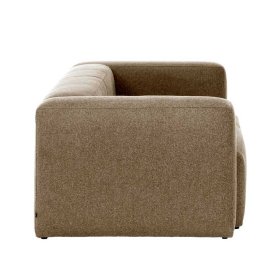 Couch in Beige Cistra aus Chenillegewebe mit zwei Sitzplätzen – Ansicht 4