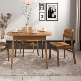 2 Stühle Koropi aus Wildeiche Massivholz in modernem Design (2er Set) – Ansicht 6
