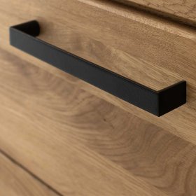 TV Board Crystoga mit Schublade aus Wildeiche Massivholz – Ansicht 9