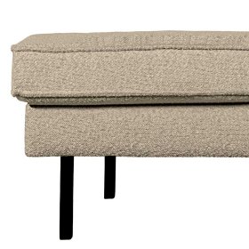 Daybed Retro Stil Catanias in Beige Boucle mit Fußgestell aus Metall – Ansicht 5