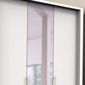 Jugendschrank Emiliano in Weiß mit Spiegel – Ansicht 5