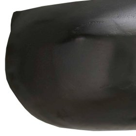 Metall Wandboard Mirzamo in Schwarz geschwungene Form – Ansicht 4