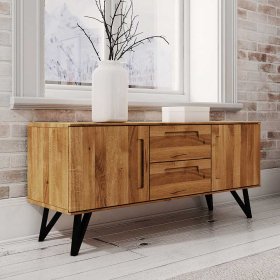 Sideboard Cariasca aus Wildeiche Massivholz im Loft Design – Ansicht 3