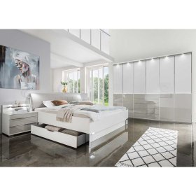 Komplettschlafzimmer Xarina in Hellgrau und Weiß Made in Germany (vierteilig) – Ansicht 3