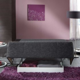 2er Schlafsofa Fiorenca in Schwarzgrau mit Faltmechanik – Ansicht 4