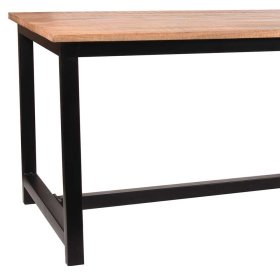 Esszimmertisch Todean aus Mangobaum Massivholz und Metall 75 cm hoch – Ansicht 5