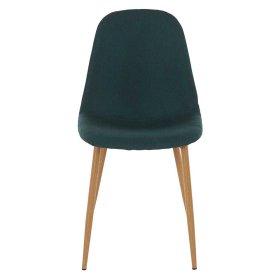 Esszimmer Stühle Adecias in Dunkelgrün und Eichefarben mit Metallgestell (4er Set) – Ansicht 2