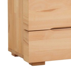 Doppelbett Silja aus Kernbuche Massivholz mit Nachtkommoden (dreiteilig) – Ansicht 8