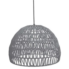 Hängeleuchte Hurias im Skandi Design mit Kordel Schirm – Ansicht 1