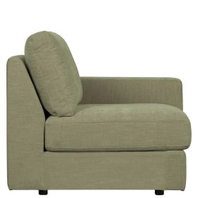Couch Element mit Armlehne rechts Karyon in Graugrün - Modulsofa – Ansicht 6
