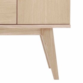 Esszimmer Anrichte Vurian aus Eiche White Wash 85 cm hoch – Ansicht 5
