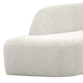Skandi Design Couchecke Gordon in Cremefarben meliert mit Armlehne – Ansicht 10